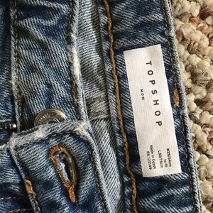 Topshop Mom jeans blue waist 25